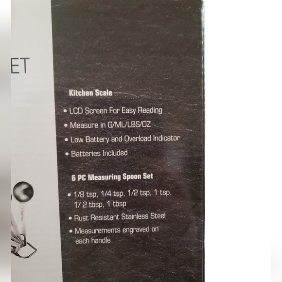 NOX Digital Kitchen Scale and Measuring Spoon Set NWB - Picture 2 of 5